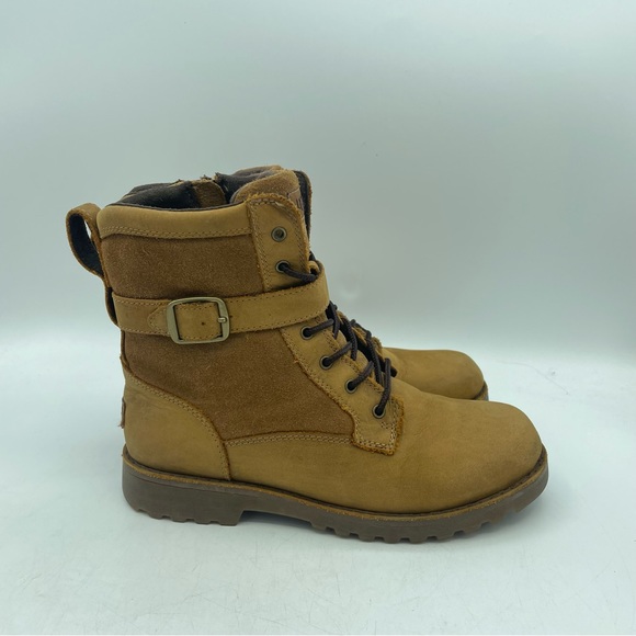 UGG Other - UGG Koren Brown Leather Suede Boots Youth Girls 1017816K Size 3 Chestnut Hiking